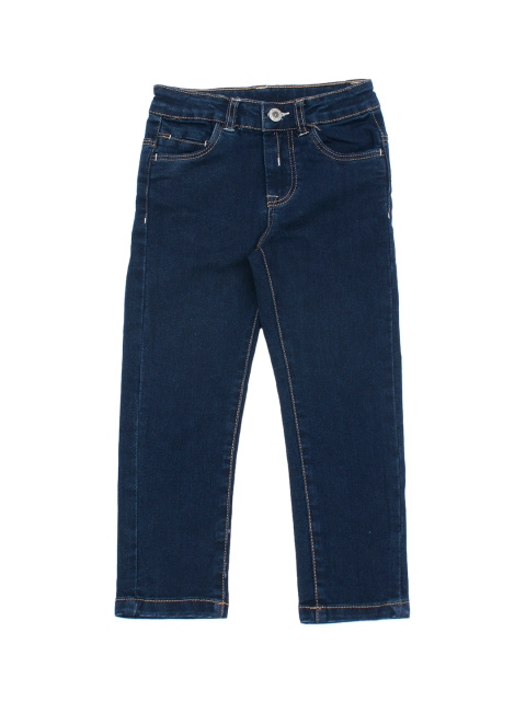 

Lil Lollipop Kids Navy Blue Straight Fit Jeans