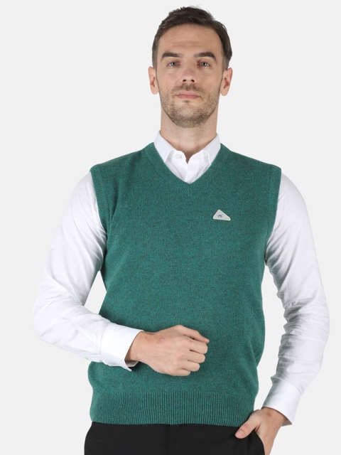 

Monte Carlo Men Green Wool Sweater Vest
