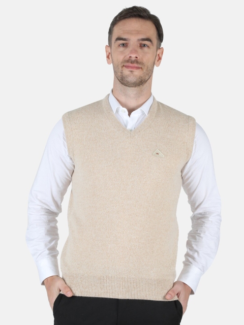 

Monte Carlo Men Beige Woolen Sweater Vest