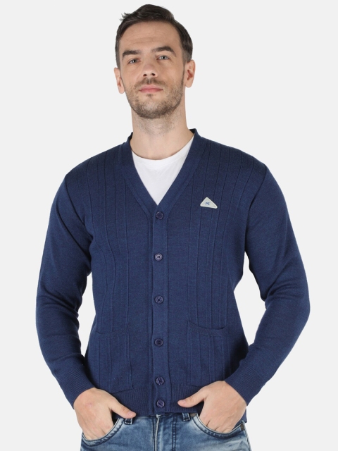 

Monte Carlo Men Blue Cable Knit Cardigan