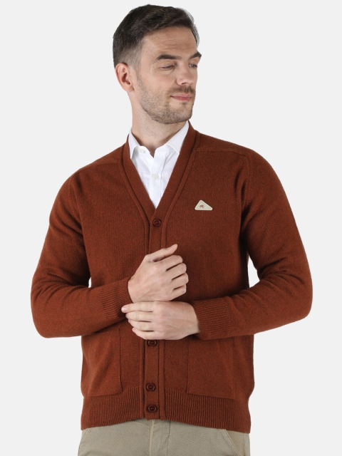 

Monte Carlo Men Brown Wool Cardigan
