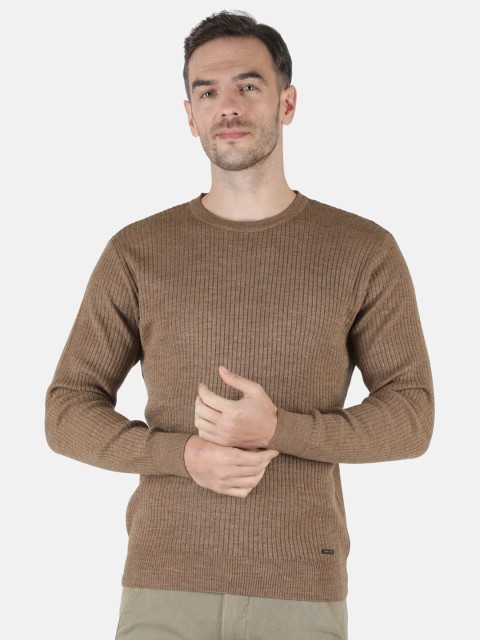 

Monte Carlo Men Khaki Ribbed Pullover