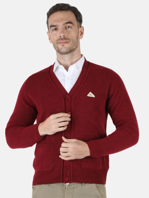 

Monte Carlo Men Maroon Wool Cardigan