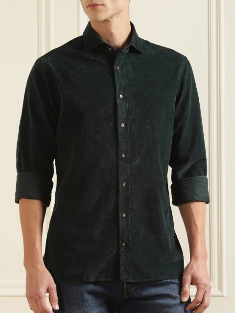

HACKETT LONDON Men Green Corduroy Pure Cotton Comfort Casual Shirt
