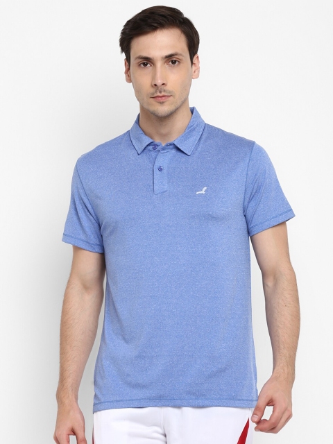 

American Crew Men Blue Polo Collar Sports T-shirt