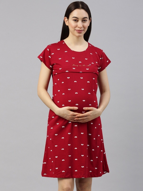 

GOLDSTROMS Red Printed Nightdress