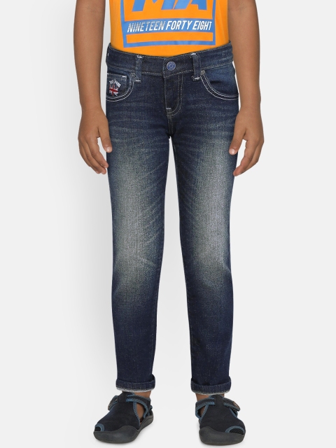 

Pepe Jeans Boys Blue Regular Fit Mid-Rise Clean Look Jeans