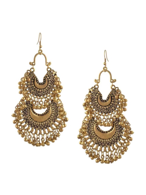 

Vembley Gold-Toned Classic Chandbalis Earrings