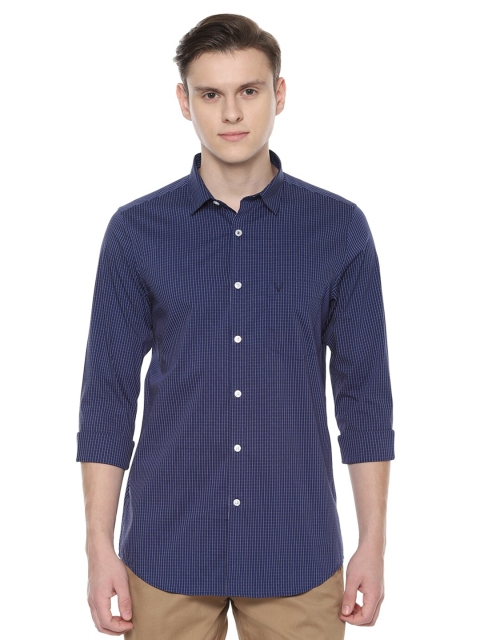 

Allen Solly Men Blue Slim Fit Checked Casual Shirt