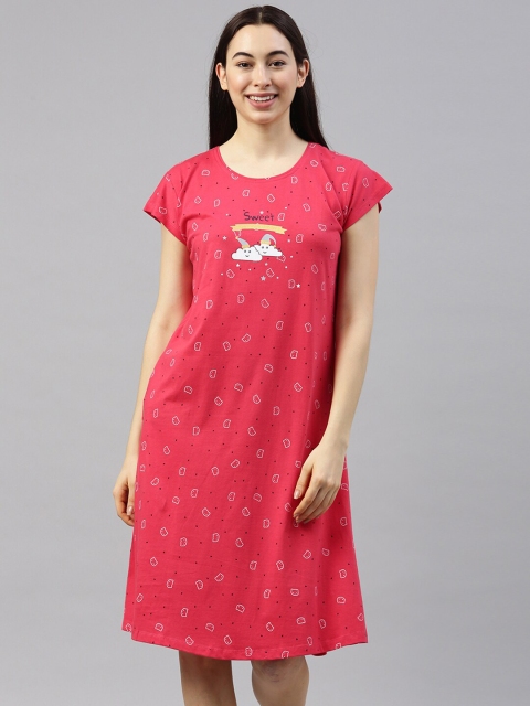 

GOLDSTROMS Red Printed Nightdress