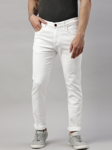 

CINOCCI Men White Slim Fit Stretchable Jeans