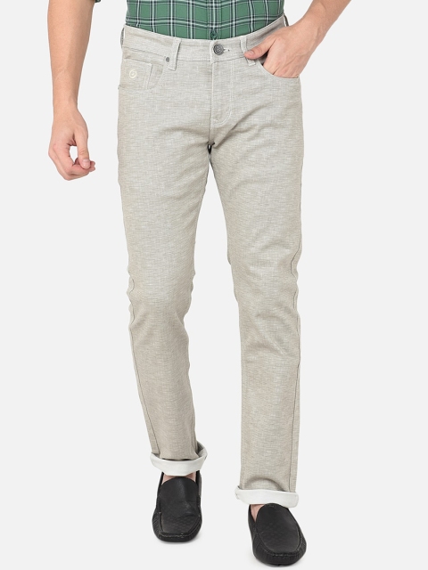 

Oxemberg Men Beige Lean Slim Fit Jeans