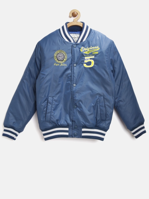 

Pepe Jeans Boys Blue Padded Bomber Jacket