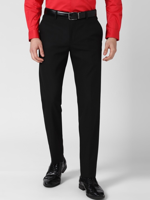 

Peter England Elite Men Black Slim Fit Formal Trousers