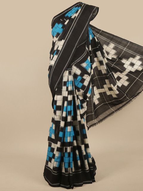 

Pothys Black & White Pure Cotton Saree