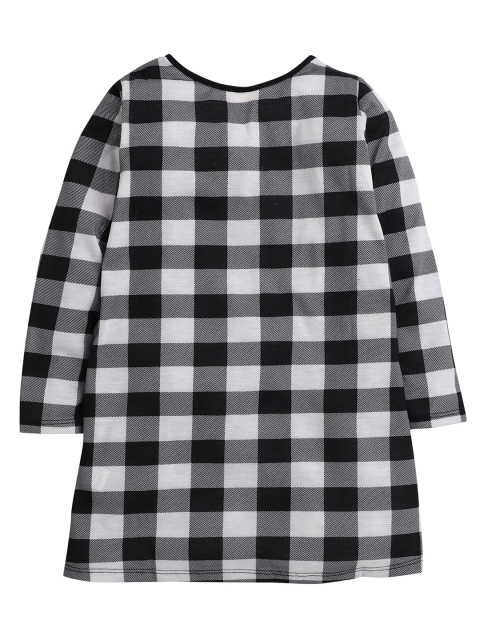 

Hopscotch Black & White Checked A-Line Dress