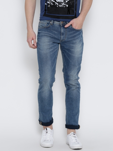 

SPYKAR Men Blue Slim Fit Low-Rise Clean Look Jeans