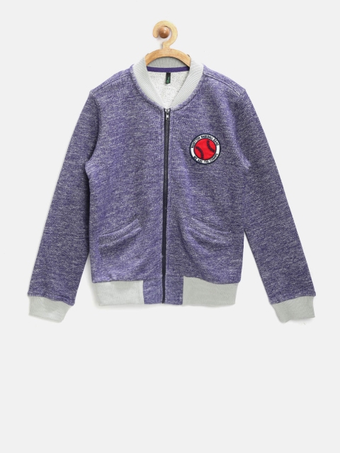 

United Colors of Benetton Boys Purple Sweatshirt