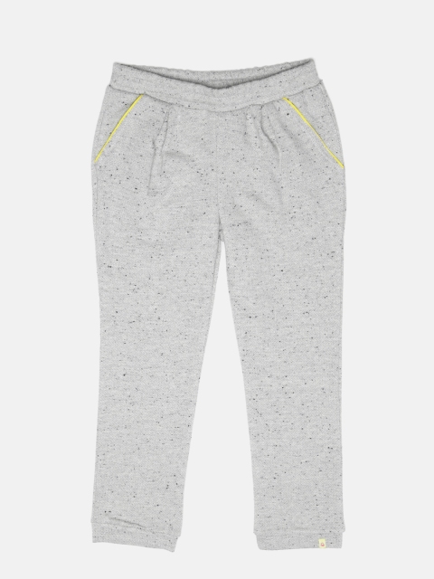 

United Colors of Benetton Girls Grey Melange Shimmer Track Pants