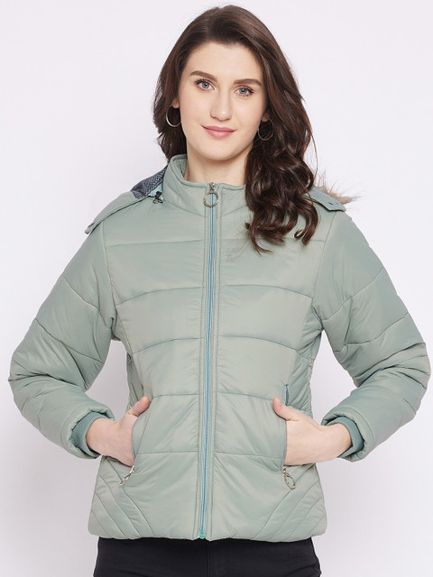 

Spirit Women Green Insulator Outdoor Hooded Puffer Jacket
