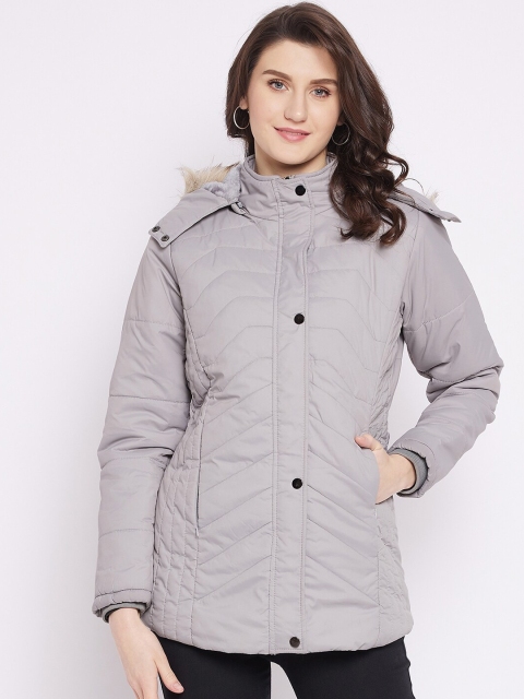 

Spirit Women Grey Insulator Longline Padded Jacket