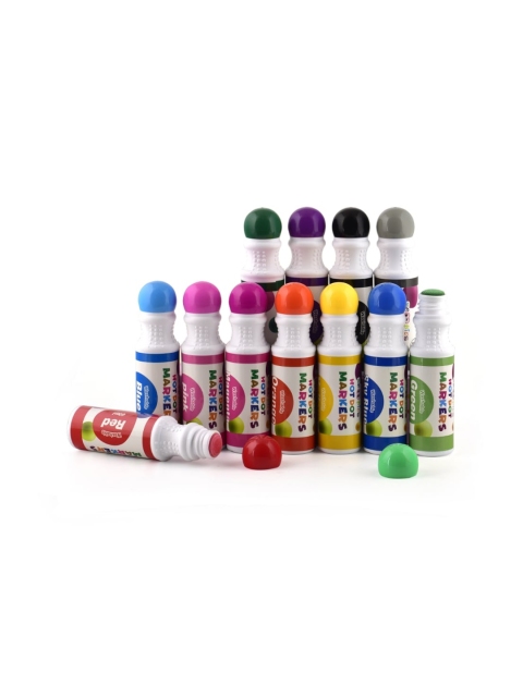 

SCOOBIES Kids Multicolored Hot Dot Markers, Multi
