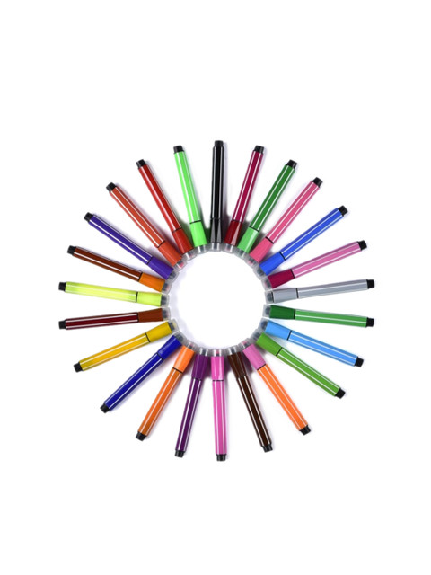 

SCOOBIES 24 Pc Tri Marker Stamp Markers, Multi