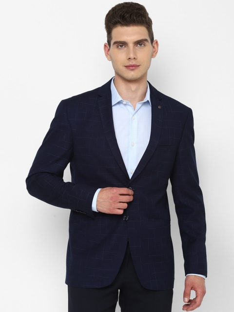 

Allen Solly Men Navy Blue Solid Blazer