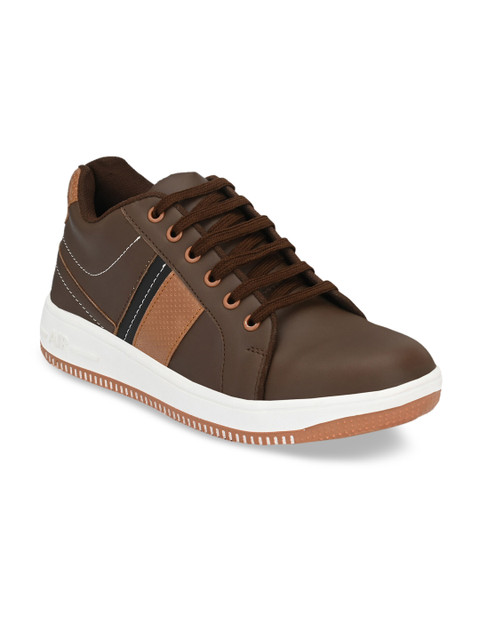 

ELIXIR MAN Men Brown Colourblocked Sneakers