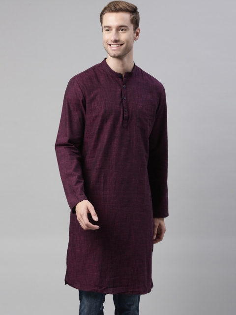 

Chennis Men Purple Pathani Kurta