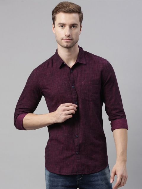 

Chennis Men Purple Slim Fit Casual Shirt