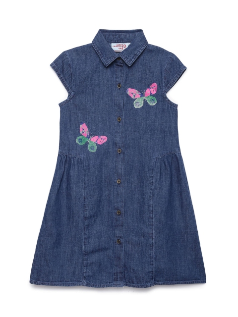 

UNDER FOURTEEN ONLY Blue Denim Shirt Dress