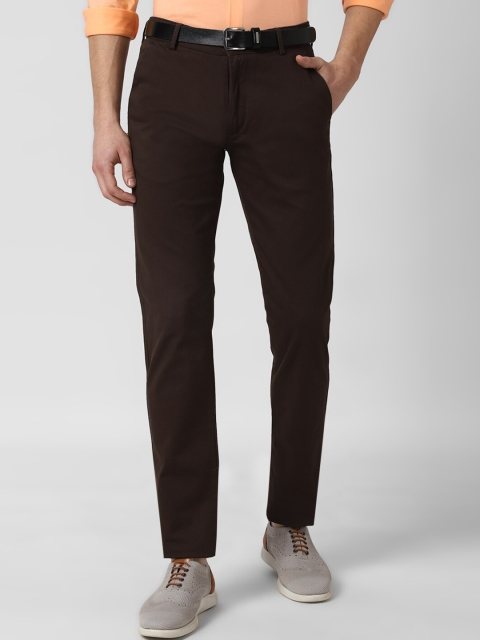 

Peter England Casuals Men Brown Slim Fit Trousers