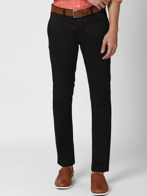 

Peter England Casuals Men Black Trousers