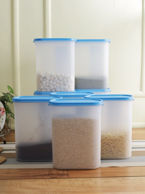 

POLYSET Pack of 8 Blue Oval Container 2300 Ml