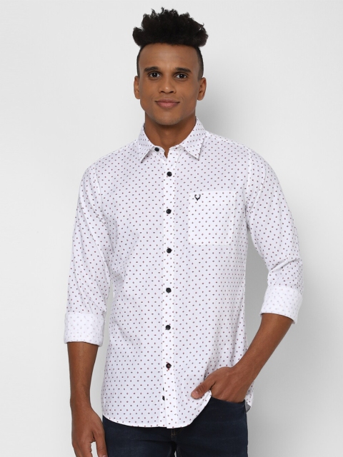 

Allen Solly Sport Men White Printed Pure Cotton Casual Shirt