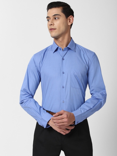 

Peter England Elite Men Blue Pure Cotton Formal Shirt
