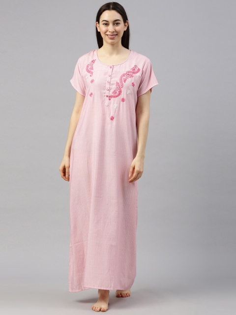 

GOLDSTROMS Pink Embroidered Maxi Nightdress