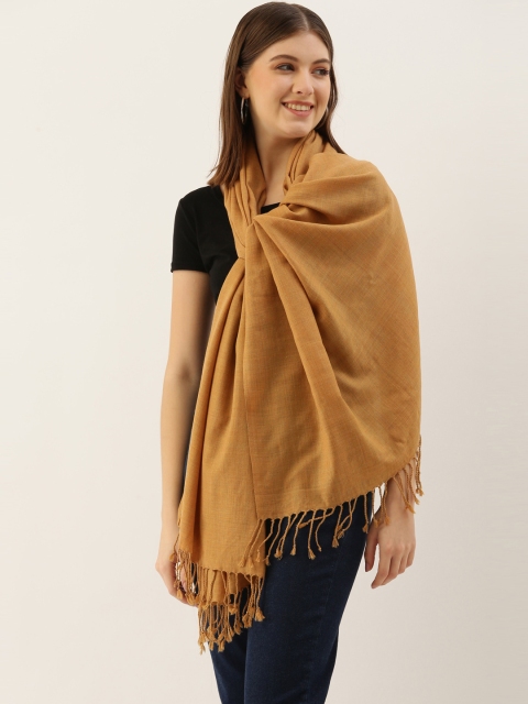 

Pashmoda Women Yellow Wool Stole