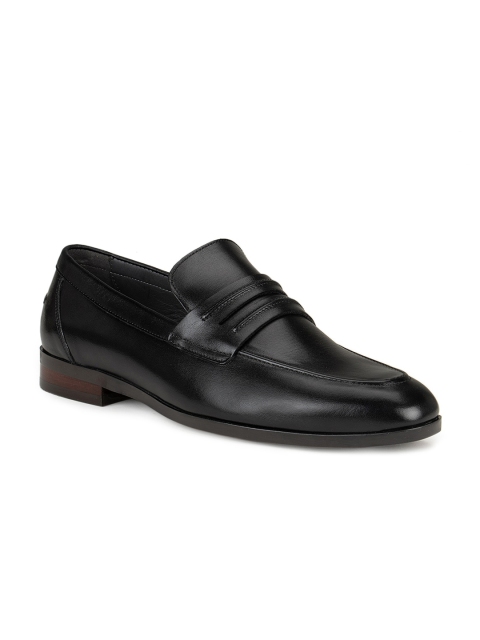 

ROSSO BRUNELLO Men Black Leather Loafers