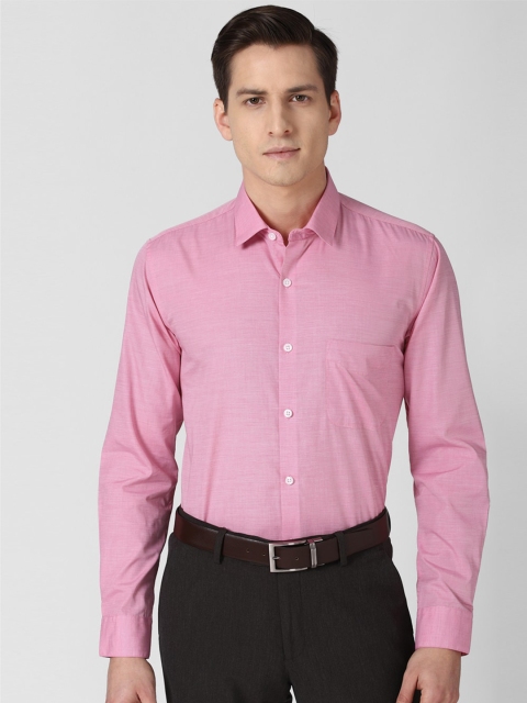 

Peter England Men Pink Pure Cotton Formal Shirt