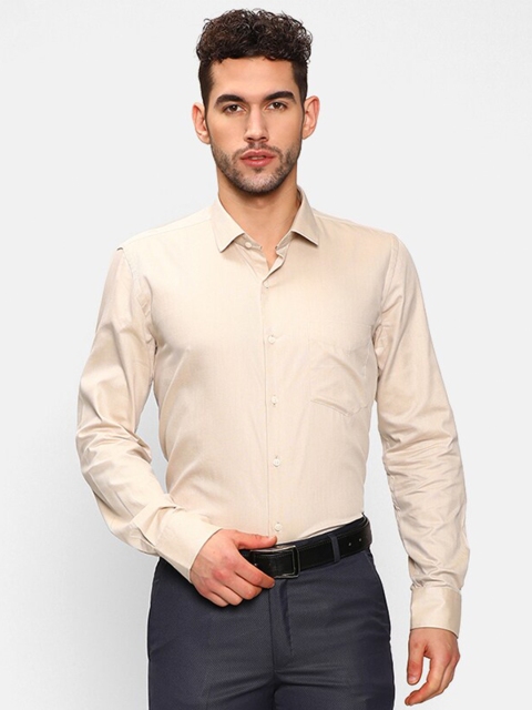 

V2 Value & Variety Men Beige Slim Fit Cotton Formal Shirt