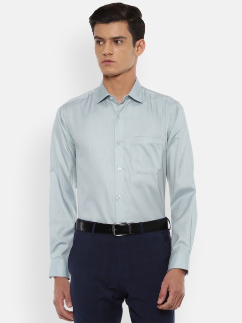 

Louis Philippe Men Blue Slim Fit Pure Cotton Formal Shirt
