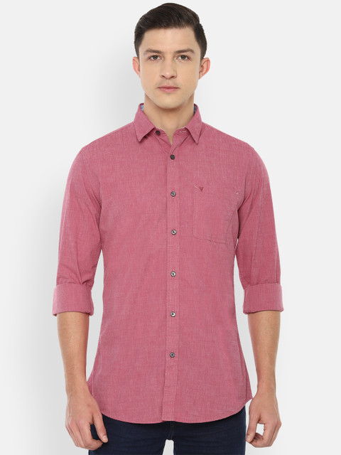 

Van Heusen Sport Men Pink Slim Fit Pure Cotton Casual Shirt