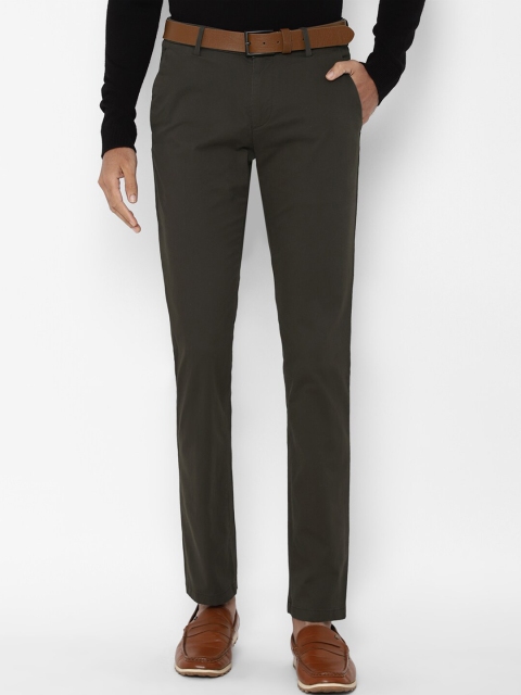 

Allen Solly Men Grey Slim Fit Trousers