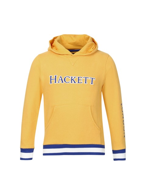 

HACKETT LONDON Boys Mustard Yellow Printed Cotton Sweatshirt