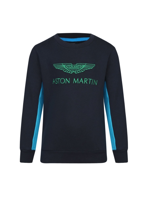 

HACKETT LONDON Boys Navy Blue Printed Sweatshirt