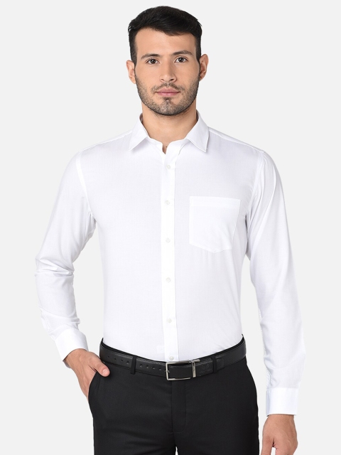 

Oxemberg Men White Classic Slim Fit Formal Shirt