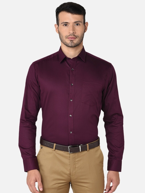 

Oxemberg Men Magenta Classic Cotton Formal Shirt