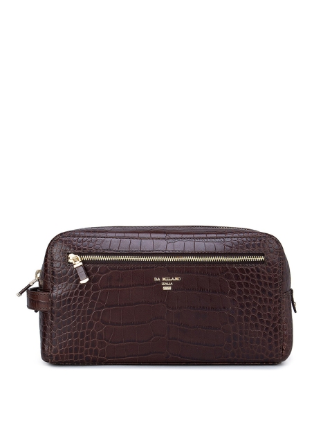 

Da Milano Brown Textured Leather Pouch